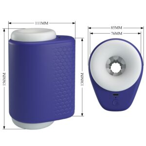 PRETTY LOVE - DJ LADY MASTURBATORE MASCHILE CON VIBRAZIONE 5 IMPOSTAZIONI VIOLA - immagine 9