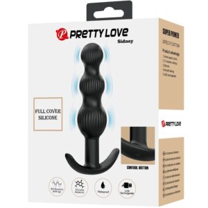 PRETTY LOVE - SIDNEY VIBRATORE ANALE 10 VIBRAZIONI NERO - immagine 10