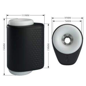 PRETTY LOVE - DJ GIRL MASTURBATORE MASCHILE CON VIBRAZIONE 5 IMPOSTAZIONI NEGRO - immagine 9