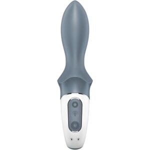 SATISFYER - AIR PUMP BOOTY 1 VIBRATORE ANALE GONFIABILE GRIGIO - immagine 3