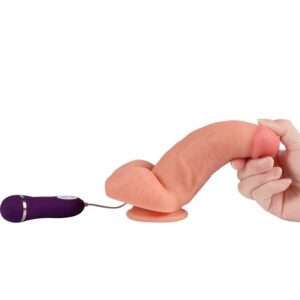 SHEQU - DILDO VIBRATORE AQUILA ROSSA CON TELECOMANDO 17 CM - immagine 5