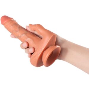 SHEQU - JULIAN DILDO E STIMOLATORE CLITORIDE CON VIBRAZIONE E TELECOMANDO 16 CM - immagine 8