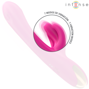 INTENSE - VIBRATORE MULTIFUNZIONE CONIGLIO BRITNEY 23 CM ROSA - immagine 5