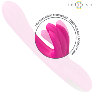 INTENSE - VIBRATORE MULTIFUNZIONE CONIGLIO BRITNEY 23 CM ROSA - immagine 6