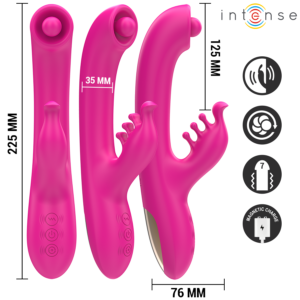 INTENSE - CHRISTINA VIBRATORE MULTIFUNZIONE RABBIT 22,5 CM ROSA - immagine 3