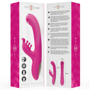INTENSE - CHRISTINA VIBRATORE MULTIFUNZIONE RABBIT 22,5 CM ROSA - immagine 8