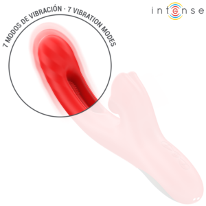 INTENSE - JESSICA VIBRATORE MULTIFUNZIONE STIMOLAZIONE CLITORIDE 24,8 CM ROSSO - immagine 6