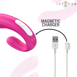 INTENSE - JANET DUAL STIMOLATORE E VIBRATORE A FORMA DI U CON TELECOMANDO ROSA - immagine 8