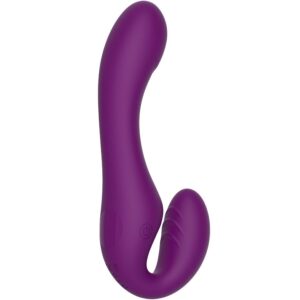 XOCOON - VIBRATORE 2 IN 1 STRAPLESS STRAP-ON CON TELECOMANDO VIOLA - immagine 11