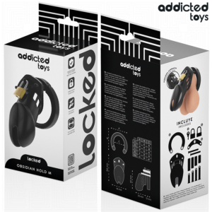 ADDICTED TOYS LOCKED - GABBIA PER PENE OBSIDIAN HOLD TAGLIA M - immagine 6
