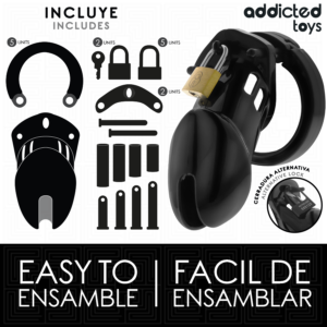 ADDICTED TOYS LOCKED - GABBIA PER PENE OBSIDIAN HOLD TAGLIA M - immagine 5