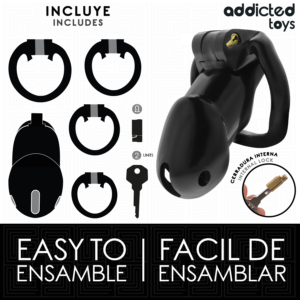 ADDICTED TOYS LOCKED - MINDNIGHT CELL GABBIA PER PENE TAGLIA L - immagine 4