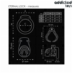 ADDICTED TOYS LOCKED - GABBIA PER PENE CON BLOCCAGGIO ETERNO 9 CM - immagine 5