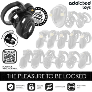 ADDICTED TOYS LOCKED - GABBIA PER PENE CON BLOCCAGGIO ETERNO 9 CM - immagine 7
