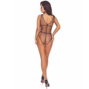 PASSION - BS114 BODYSTOCKING CON GRIGLIA NERA - immagine 2