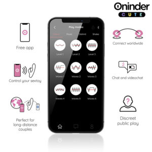 ONINDER CUTE - VIBRATORE CONIGLIETTO D'AMORE PER PUNTO G E CLITORIDE - APP GRATUITA IN TUTTO IL MONDO - immagine 4