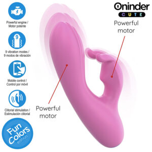 ONINDER CUTE - VIBRATORE CONIGLIETTO D'AMORE PER PUNTO G E CLITORIDE - APP GRATUITA IN TUTTO IL MONDO - immagine 5
