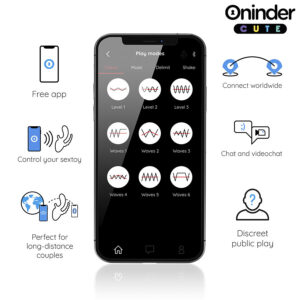 ONINDER CUTE - LOVE 3 SOME TRIPLO VIBRATORE - APP GRATUITA IN TUTTO IL MONDO - immagine 4