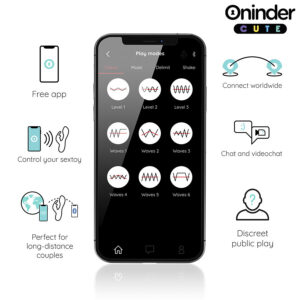 ONINDER CUTE - VIBRATORE CLITORIDEO PUNTO G LOVE BUNNY - APP GRATUITA IN TUTTO IL MONDO - immagine 4