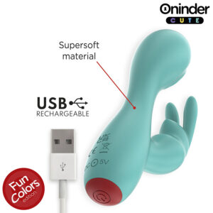 ONINDER CUTE - VIBRATORE CLITORIDEO PUNTO G LOVE BUNNY - APP GRATUITA IN TUTTO IL MONDO - immagine 6