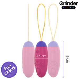 ONINDER CUTE - UOVO IN SILICONE CON VIBRO-ONDA E PIACERE - APP GLOBALE GRATUITA - immagine 4