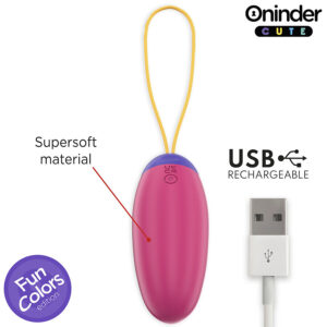 ONINDER CUTE - UOVO IN SILICONE CON VIBRO-ONDA E PIACERE - APP GLOBALE GRATUITA - immagine 7
