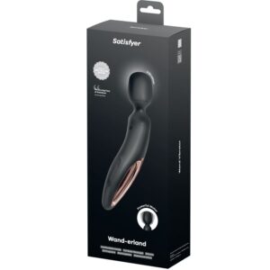 SATISFYER - WAND ERLAND MASSAGGIATORE VIBRANTE NERO - immagine 5