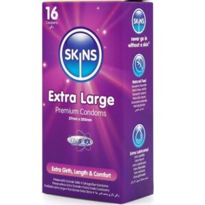SKINS - PRESERVATIVI EXTRA LARGE PREMIUM CONFEZIONE DA 16 - immagine 2