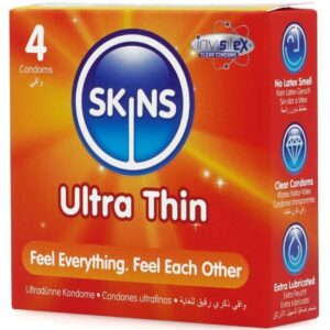 SKINS - PRESERVATIVI ULTRA SOTTILI PREMIUM CONFEZIONE DA 4 - immagine 2