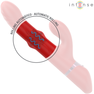 INTENSE - LELE VIBRATORE MULTIFUNZIONE ROTANTE E OSCILLANTE E STIMOLANTE ROSSO - immagine 5