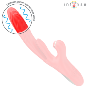 INTENSE - KAROL VIBRATORE MULTIFUNZIONE SPINTA E STIMOLAZIONE E ONDE STIMOLANTI ROSSO - immagine 5