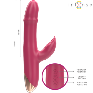 INTENSE - CHLOE VIBRATORE MULTIFUNZIONE 3 IN 1 ROSSO - immagine 6