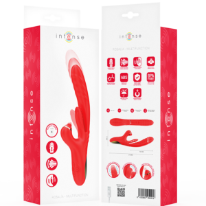 INTENSE - VIBRATORE MULTIFUNZIONE ROSALIA 3 IN 1 ROSSO - immagine 8