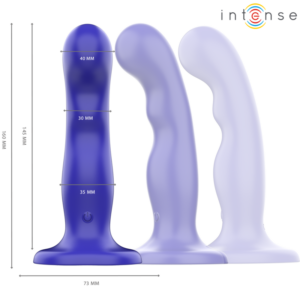 INTENSE - VIBRATORE SHORTY CON VENTOSA TELECOMANDO BLU - immagine 3
