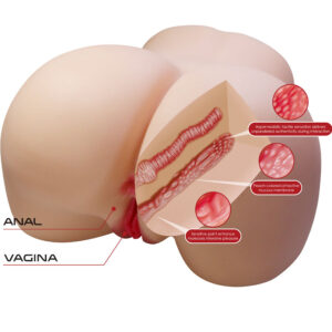 CRAZY BULL - JULIA REALISTICA FEMMINILE SEDERE VAGINA E ANALE 11 KG - immagine 6