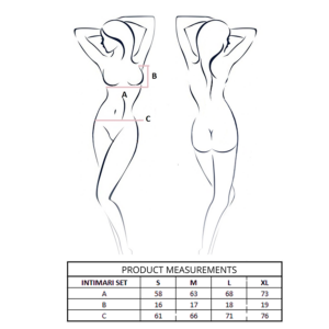 PASSION - INTIMARI REGGISENO + SLIP ROSA L/XL - immagine 4