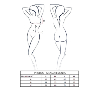 PASSION - ANUVERA REGGISENO + PERIZOMA FIRE BRICK S/M - immagine 4