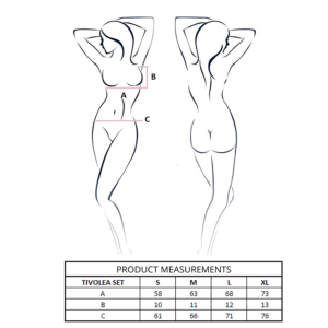 PASSION - TIVOLEA REGGISENO + PERIZOMA NERO S/M - immagine 4