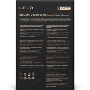 LELO - ENIGMA DOUBLE SONIC VIBRATOR POINT G NERO - immagine 5