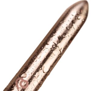 ROCKS-OFF - PROIETTILE VIBRANTE RICARICABILE ROSA DORATA - immagine 2