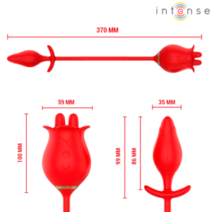 INTENSE - MELANIE STIMOLATORE DOPPIO PER CLITORIDE CON LINGUA A ZIGZAG - immagine 7