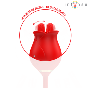 INTENSE - MELANIE STIMOLATORE DOPPIO PER CLITORIDE CON LINGUA A ZIGZAG - immagine 5