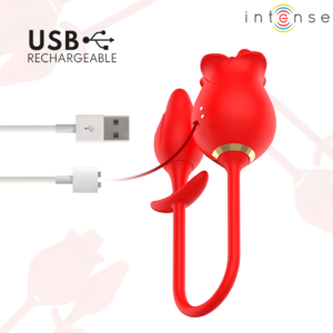 INTENSE - MELANIE STIMOLATORE DOPPIO PER CLITORIDE CON LINGUA A ZIGZAG - immagine 9