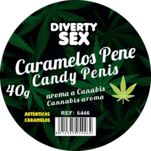 DIABLO GOLOSO - 20 CARAMELLE PER PENE AROMA CANNABIS - immagine 2
