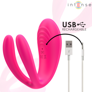 INTENSE - JULIA DOPPIO VIBRATORE STIMOLATORE A MORSETTO CON TELECOMANDO - immagine 5