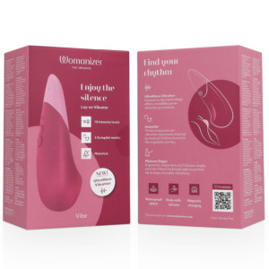 WOMANIZER - VIBE LAY-ON VIBRATORE SILENZIOSO ROSA SCURO - immagine 7