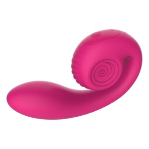 SNAIL VIBE - VIBRATORE ROSA GIZI LITE DOPPIO PUNTO G E CLITORIDEO - immagine 2
