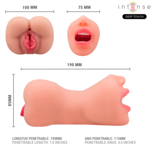 INTENSE DEEP TOUCH - MASTURBATORE RILEY A DOPPIA BOCCA E VAGINA - immagine 5