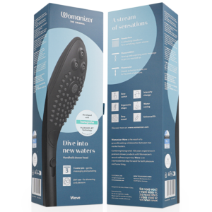 WOMANIZER - SOFFIONE DOCCIA STIMOLANTE CLITORIDEO WAVE NERO - immagine 7
