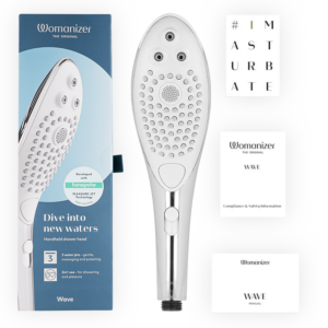 WOMANIZER - SOFFIONE DOCCIA STIMOLANTE CLITORIDEO WAVE CROMATO - immagine 6